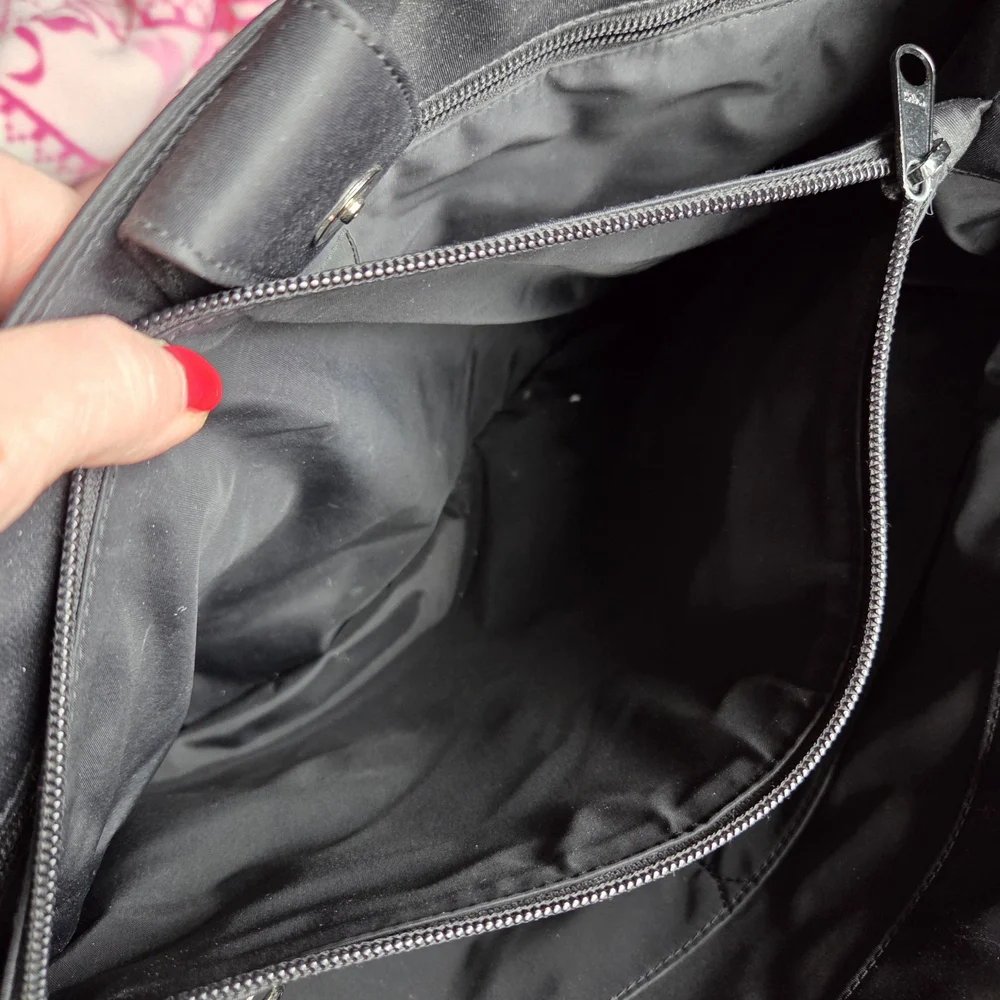 Kate Spade Black Nylon Tote / Diaper Bag with Changing Pad